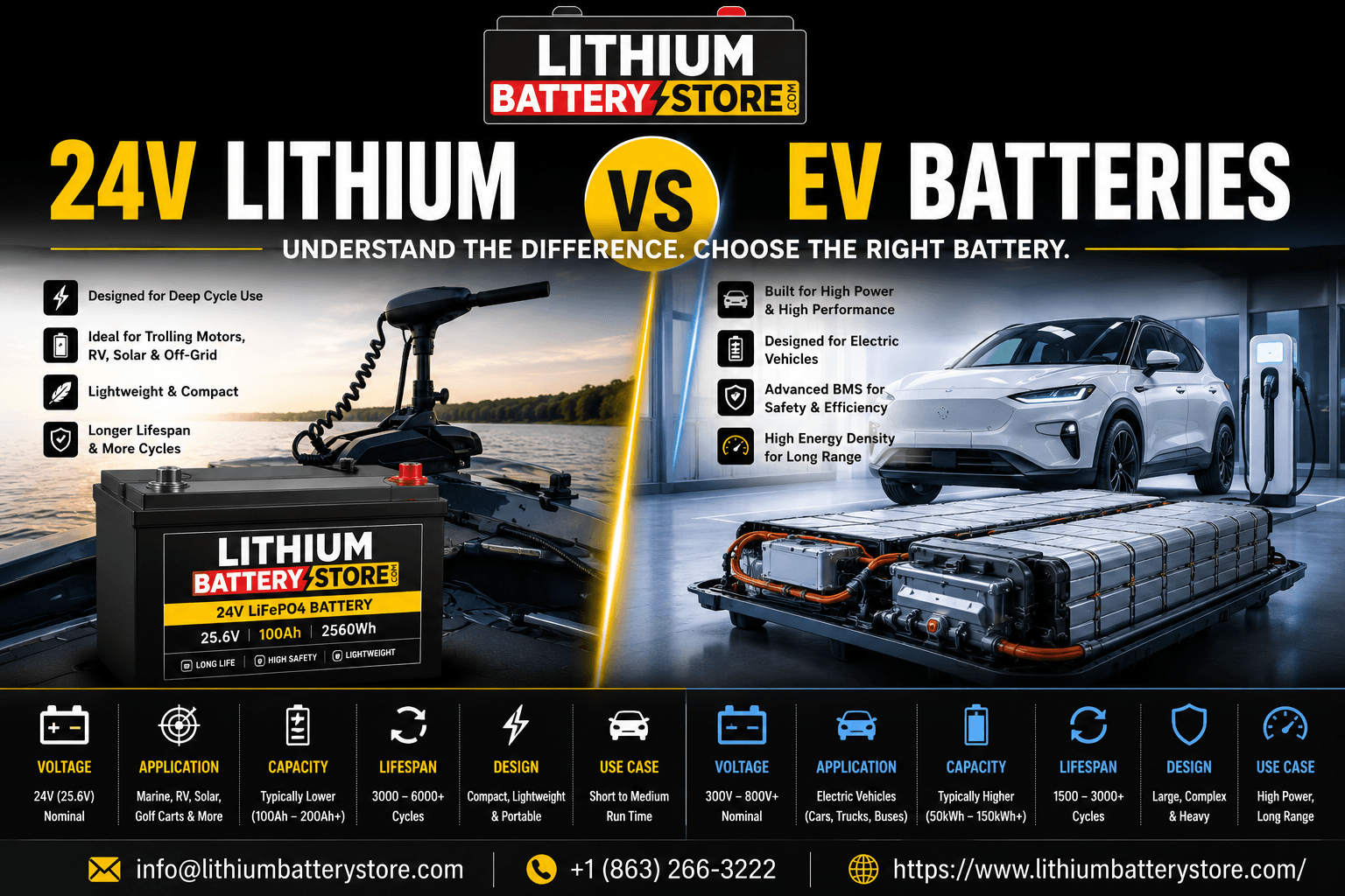 24V lithium ion battery