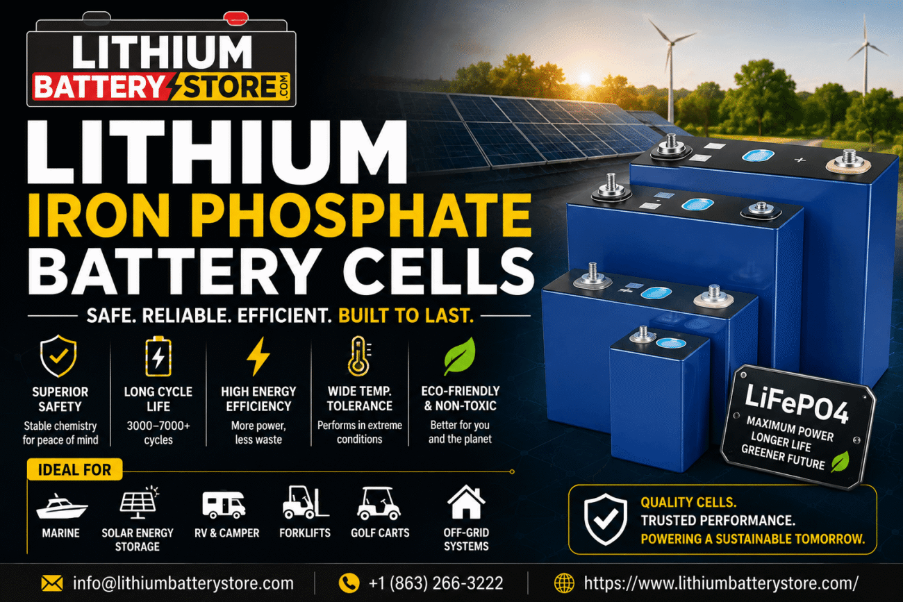 Lithium Iron Phosphate Battery Cells