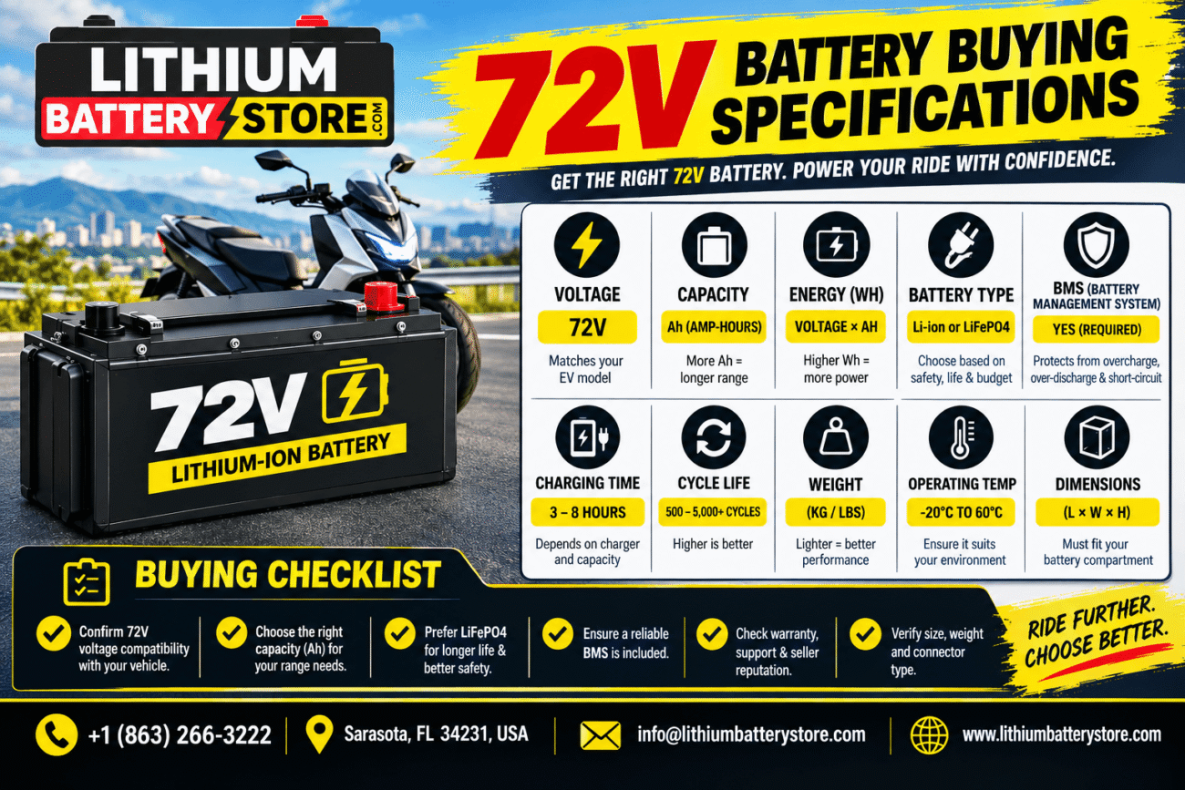 72V Battery Buying Guide