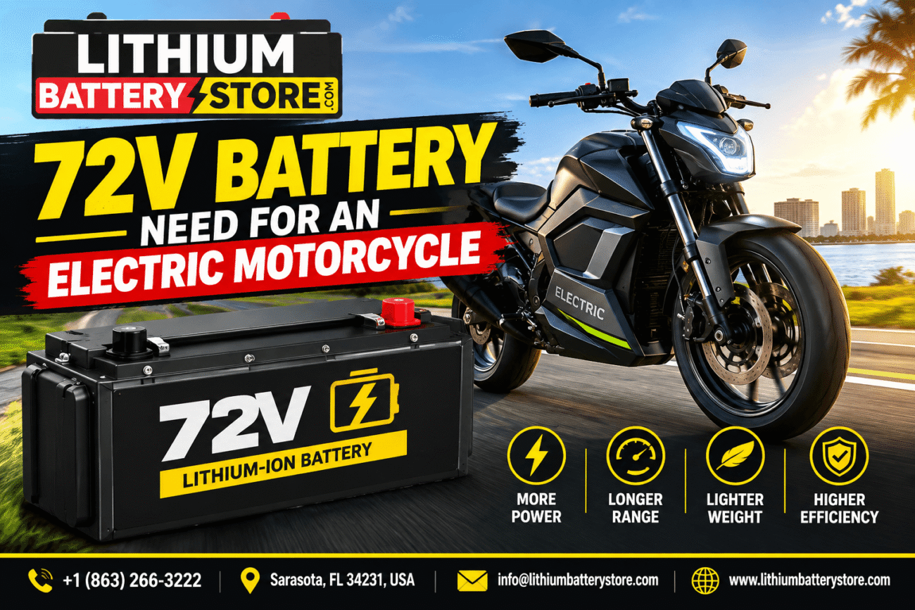 72V Battery for Electric Motorcycle